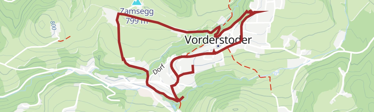 Route map: Minigolfwanderweg Vorderstoder